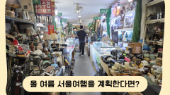 올 여름 서울 여행 계획한다면?